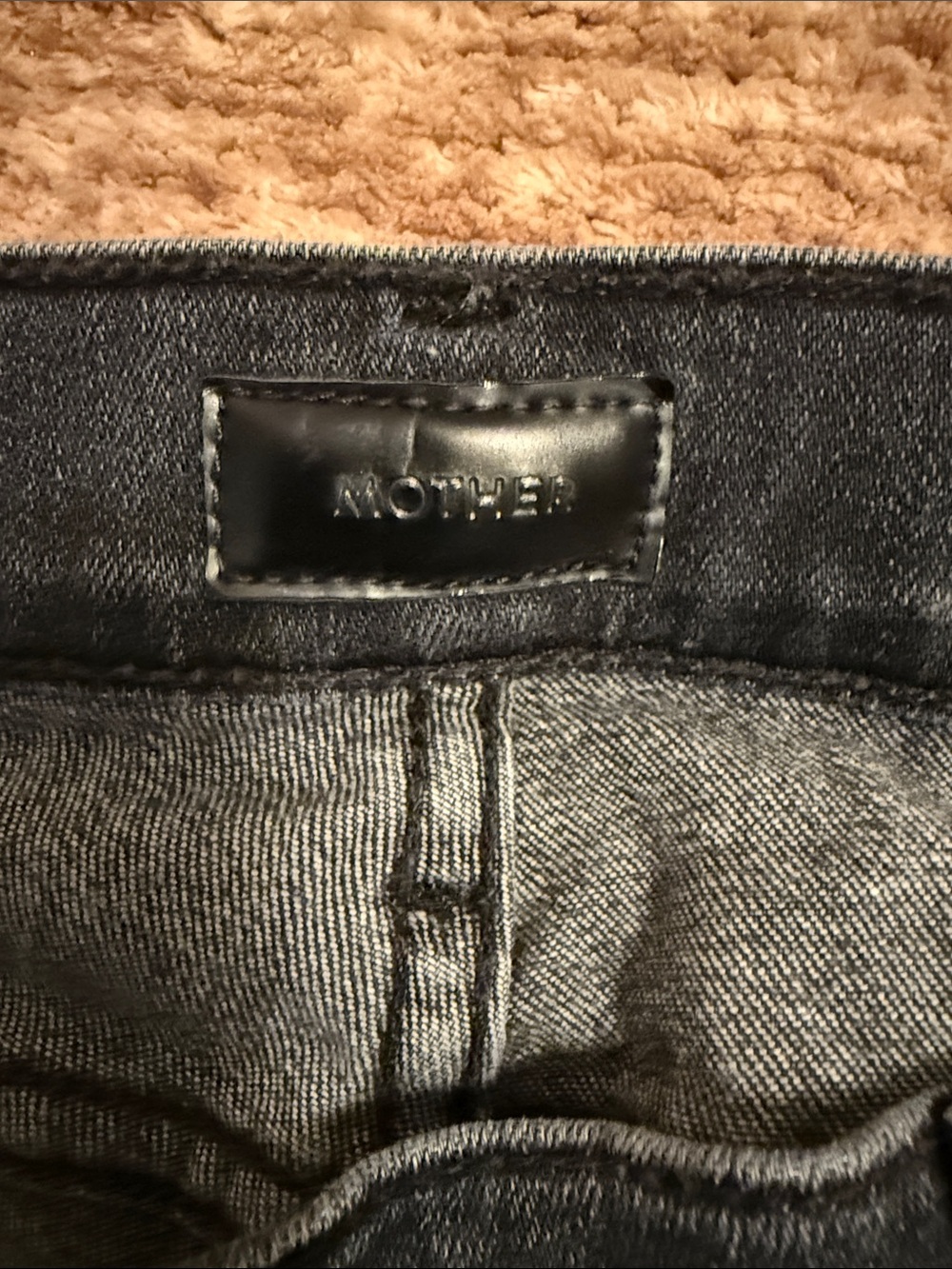 Mother Black Straight-Leg Jeans - Picture 5 of 6